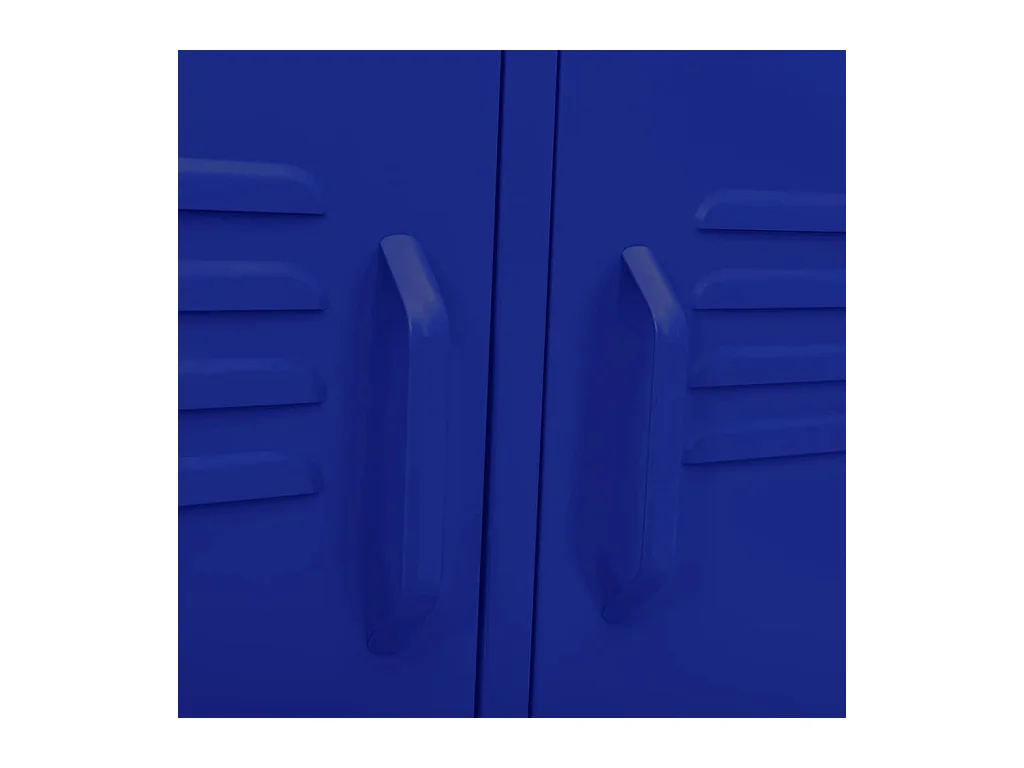 Meuble TV Bleu marine 105x35x50 cm Acier