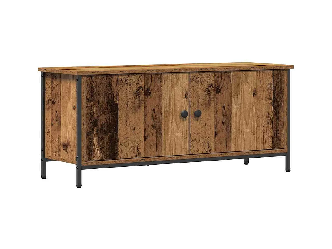 Meuble TV Bois ancien 100 x 35 x 45 cm Bois d'ingénierie