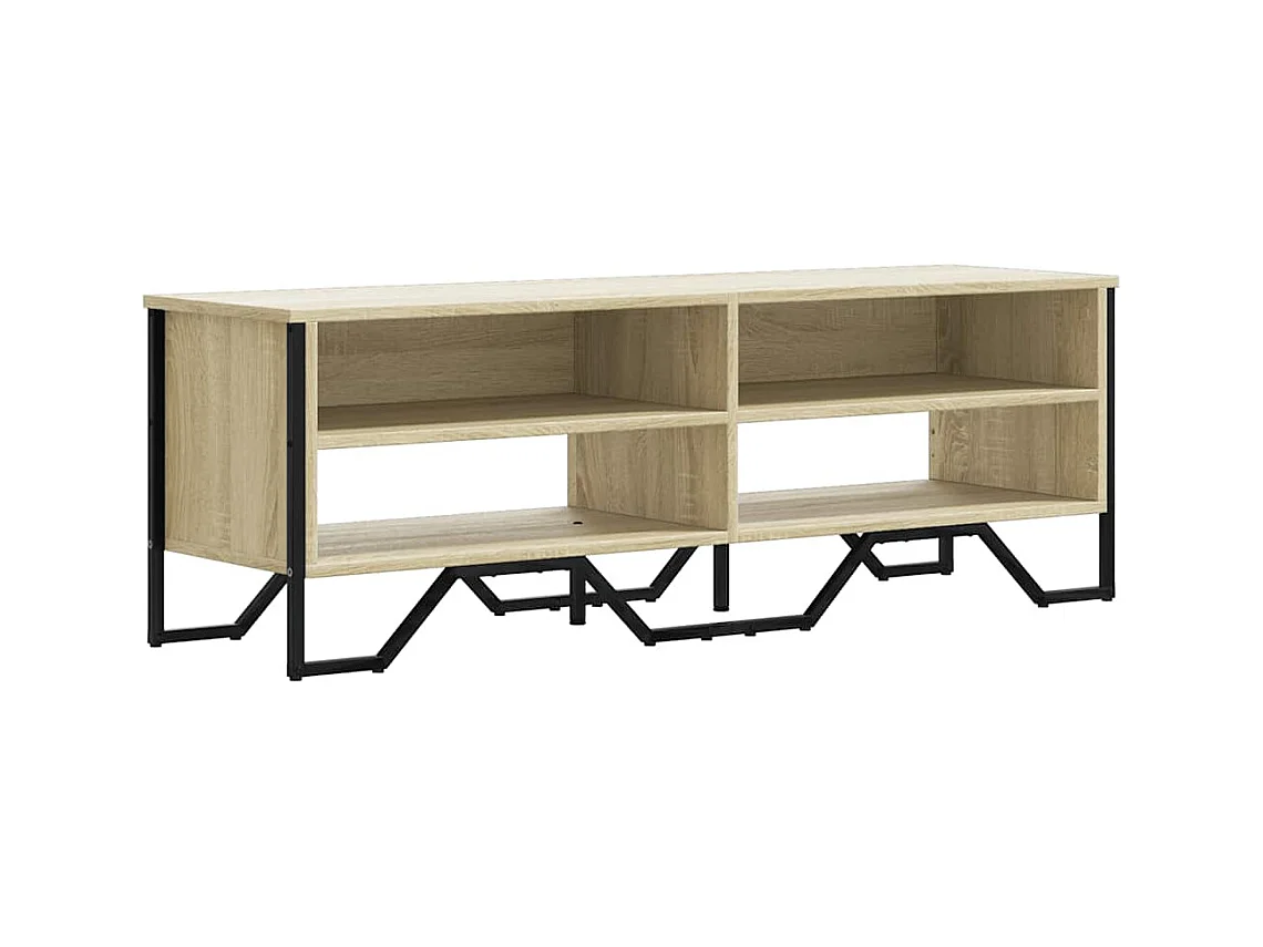 Meuble TV chêne sonoma 122x34x41 cm bois d'ingénierie