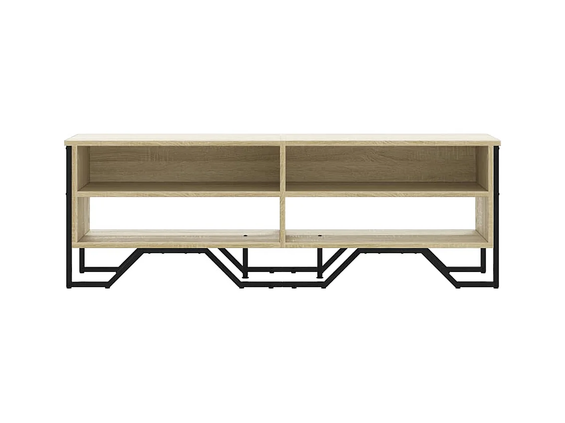 Meuble TV chêne sonoma 122x34x41 cm bois d'ingénierie