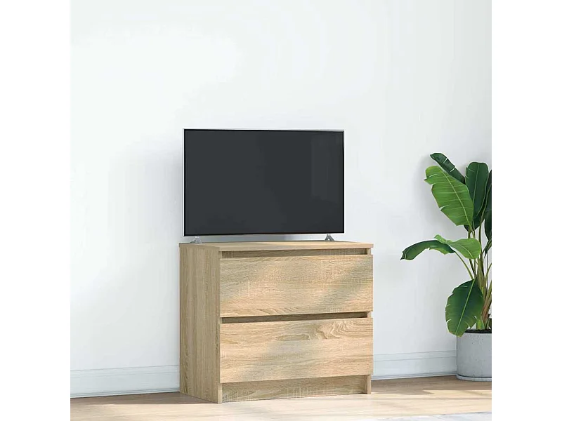 Mobile TV in rovere Sonoma 60x35x54 cm in legno ingegnerizzato