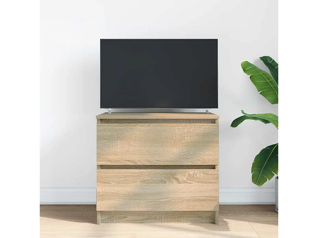 Meuble TV chêne sonoma 60x35x54 cm bois d'ingénierie