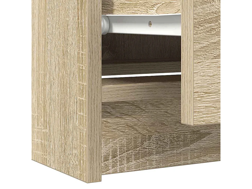 Meuble TV chêne sonoma 60x35x54 cm bois d'ingénierie