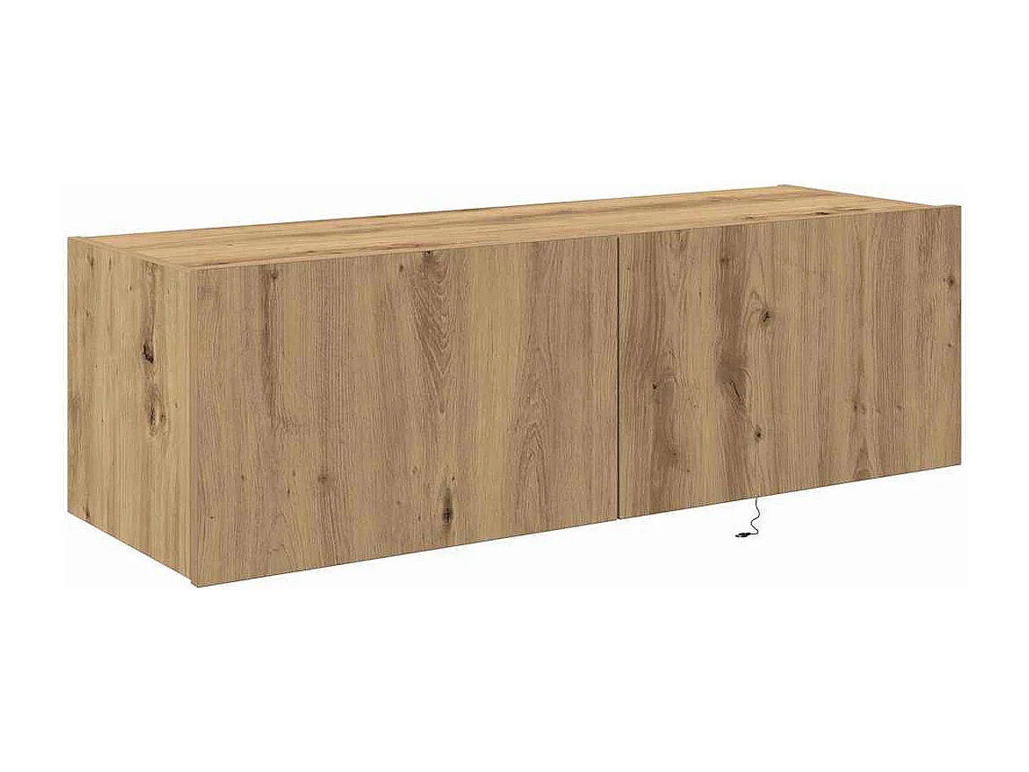 TV-Schrank mit LED-Leuchten Artisan Oak 100x35x31 cm