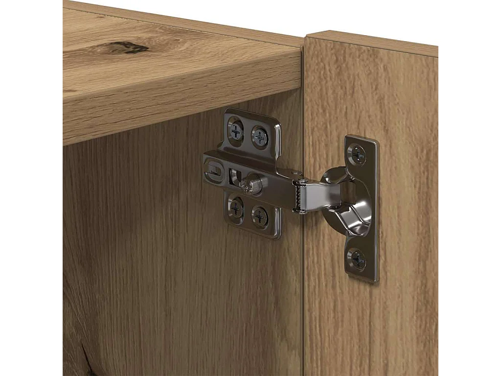 TV-Schrank mit LED-Leuchten Artisan Oak 100x35x31 cm