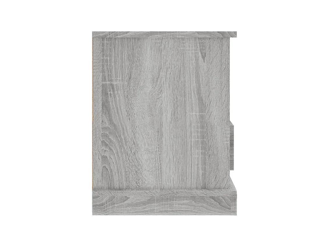 Meuble TV sonoma gris 93x35,5x45 cm bois d'ingénierie