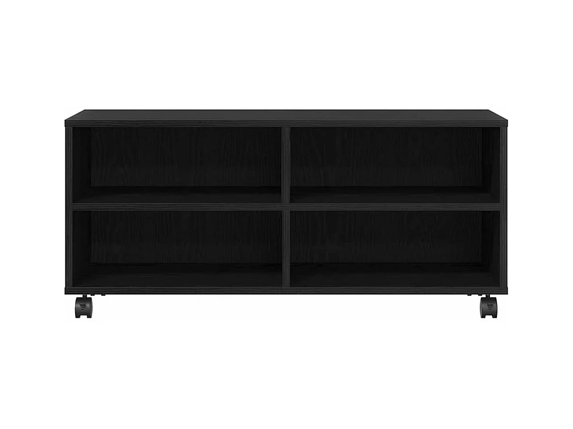 Meuble TV Noir 90 x 35 x 35 cm Bois d'ingénierie