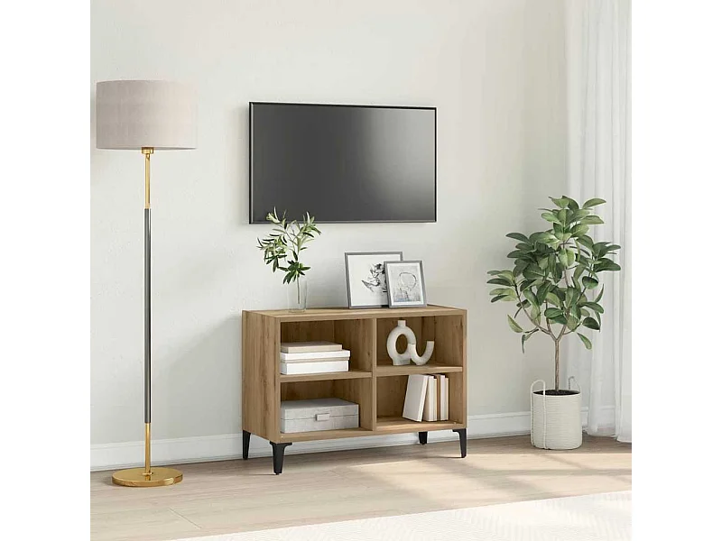 Meuble TV Marron 69.5 x 30 x 50 cm Bois d'ingénierie