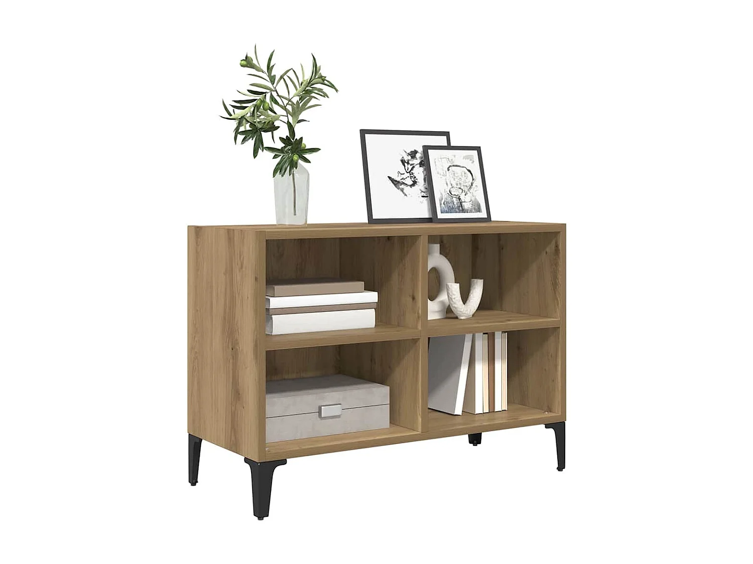 Meuble TV Marron 69.5 x 30 x 50 cm Bois d'ingénierie