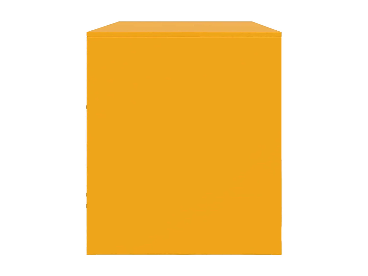 Meuble TV jaune moutarde 99x39x44 cm acier