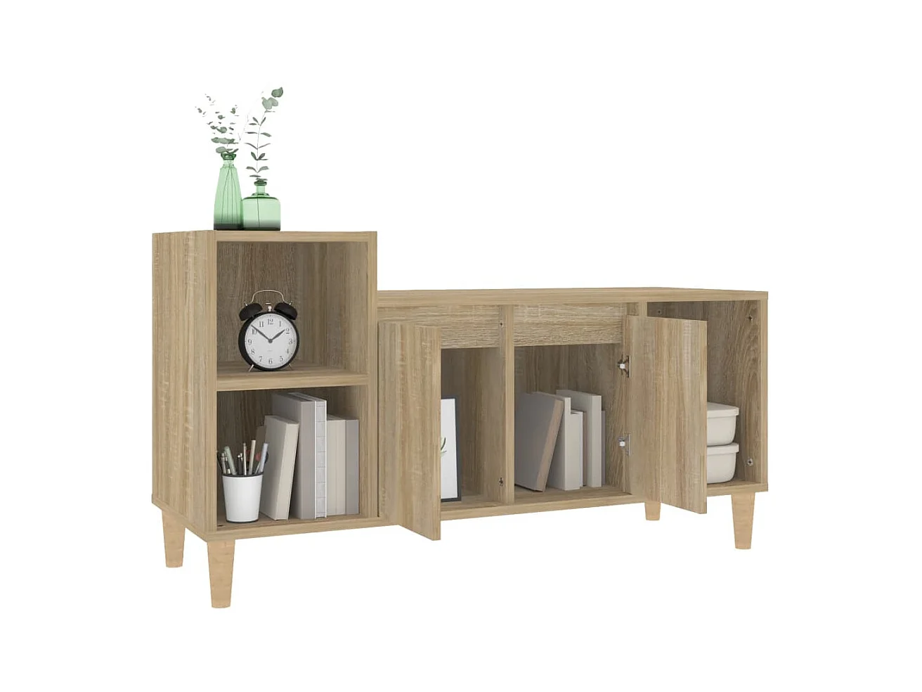 Meuble TV Chêne sonoma 100x35x55 cm Bois d'ingénierie