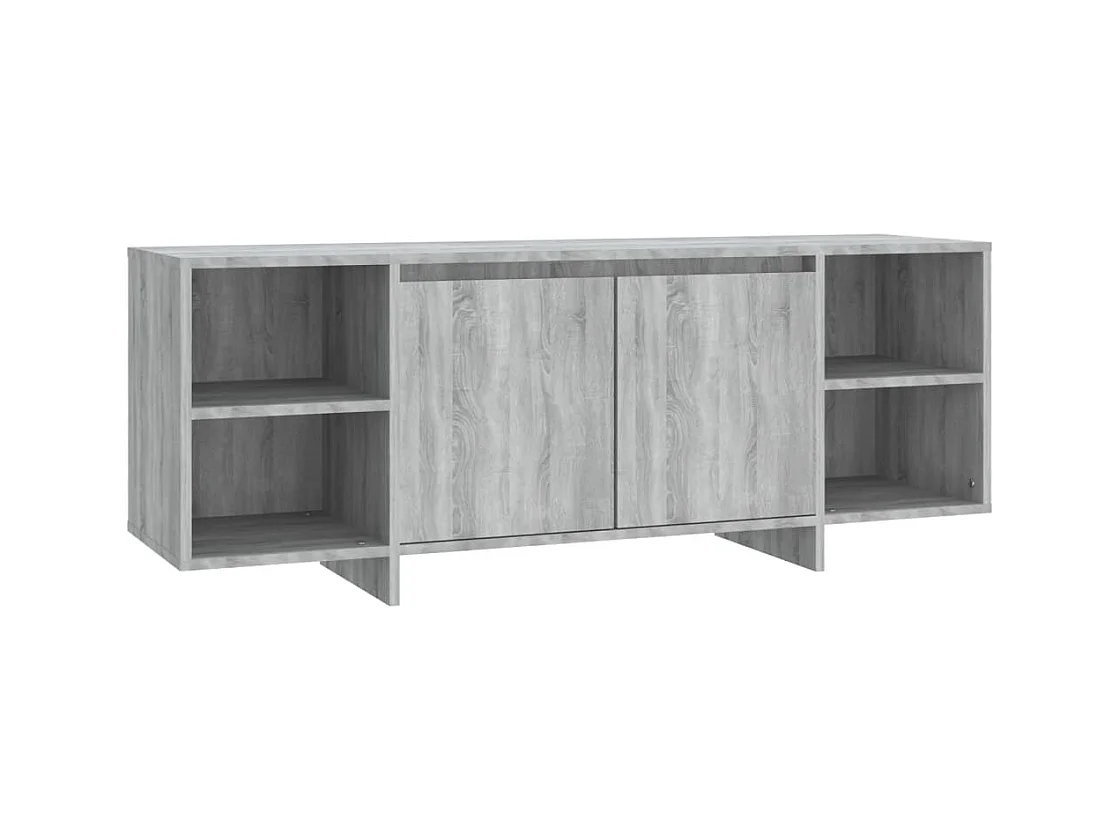Meuble TV sonoma gris 130x35x50 cm bois d'ingénierie