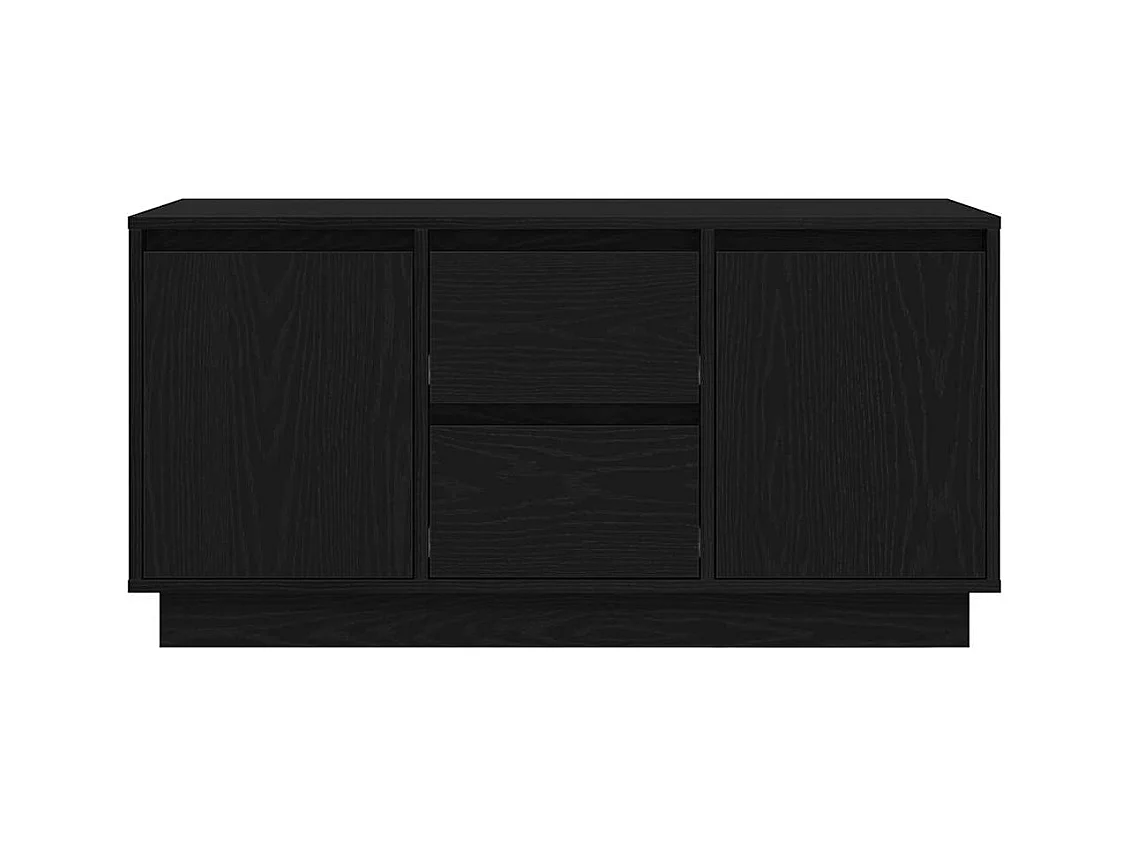 Meuble TV avec lumières LED chêne noir 100x41x50 cm