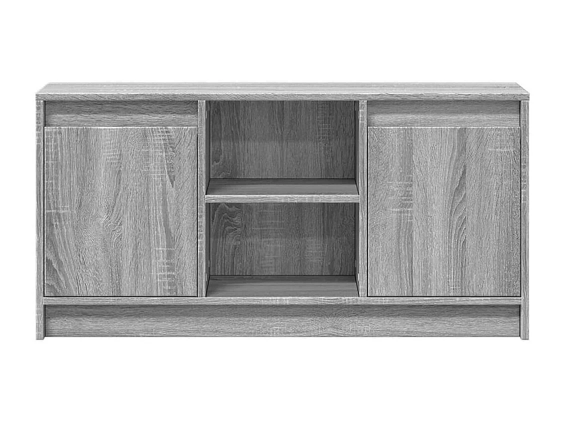 Meuble TV avec LED sonoma gris 100x34x50 cm bois d'ingénierie