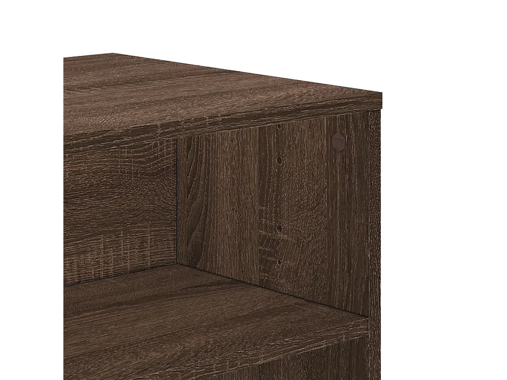 Meuble TV chêne marron 120x40x40 cm bois d'ingénierie