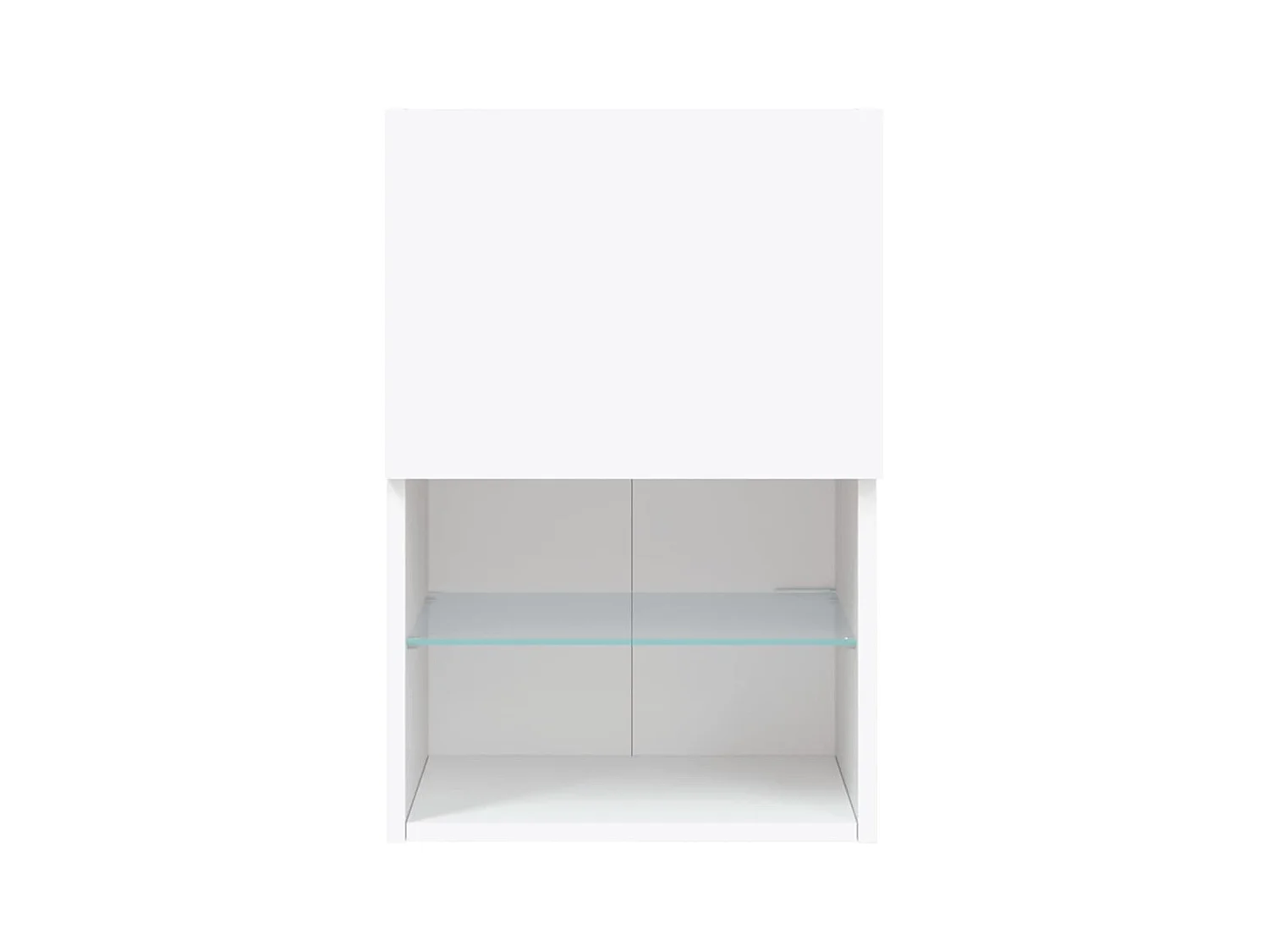 Meuble TV avec lumières LED blanc 40,5x30x60 cm