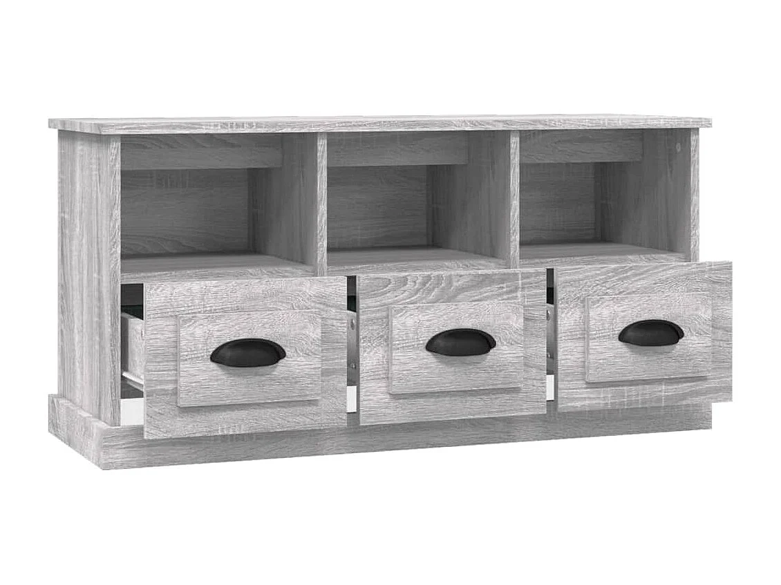 Sonoma grauer TV-Schrank 100x35x50 cm Holzwerkstoff