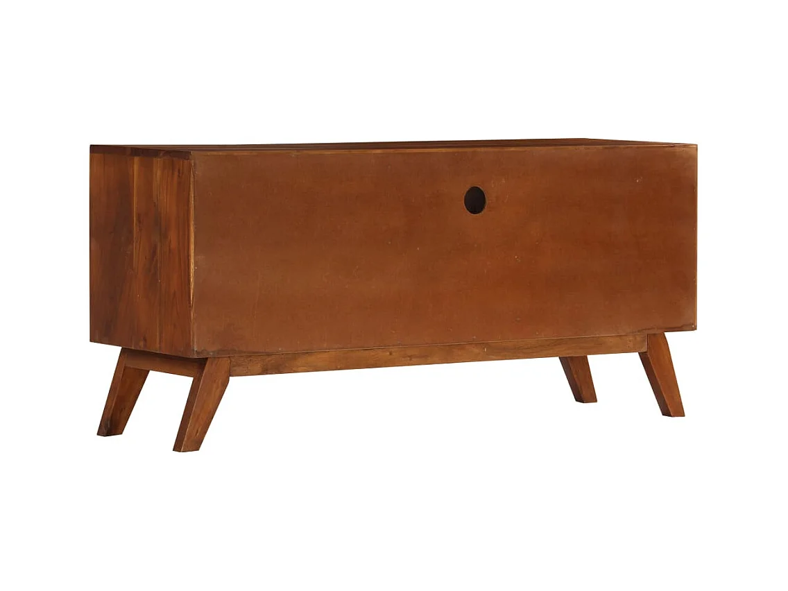 Mobile porta TV con 3 cassetti 110x35x50 cm Legno massello di acacia