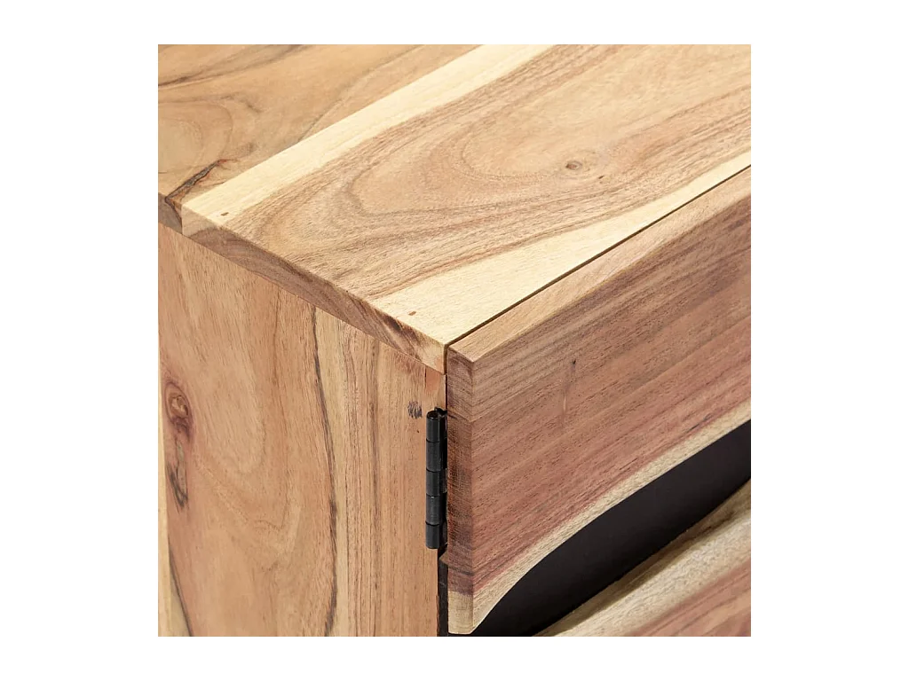 Meuble TV 140x30x45 cm Bois d'acacia massif