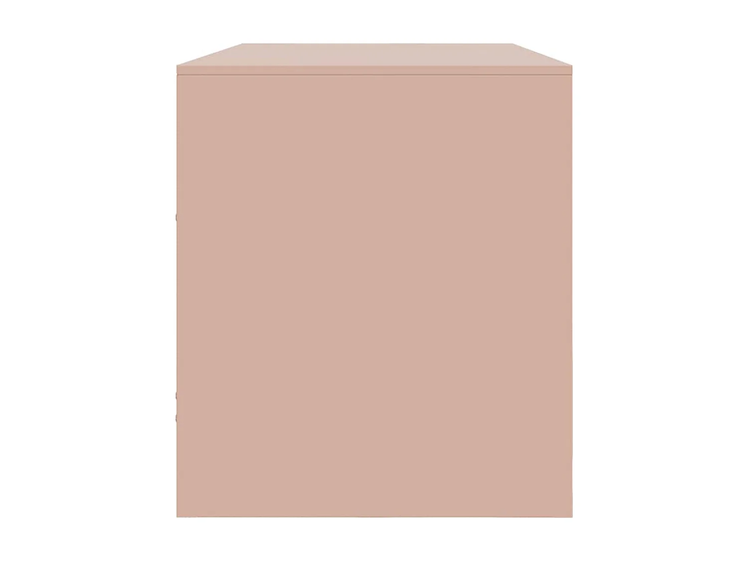 Meuble TV rose 99x39x44 cm acier