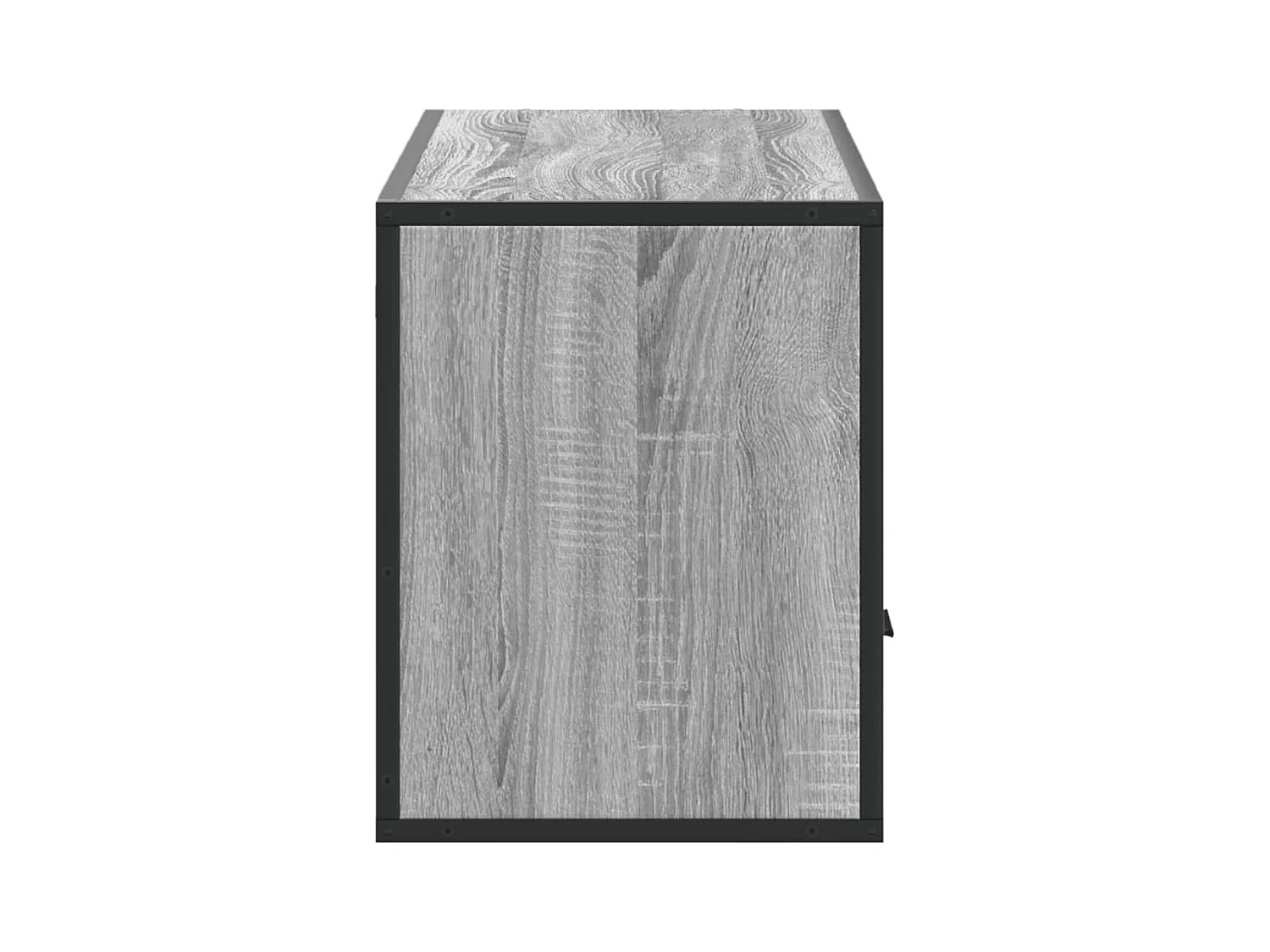 Meuble TV sonoma gris 100x31x39,5 cm bois d'ingénierie et métal
