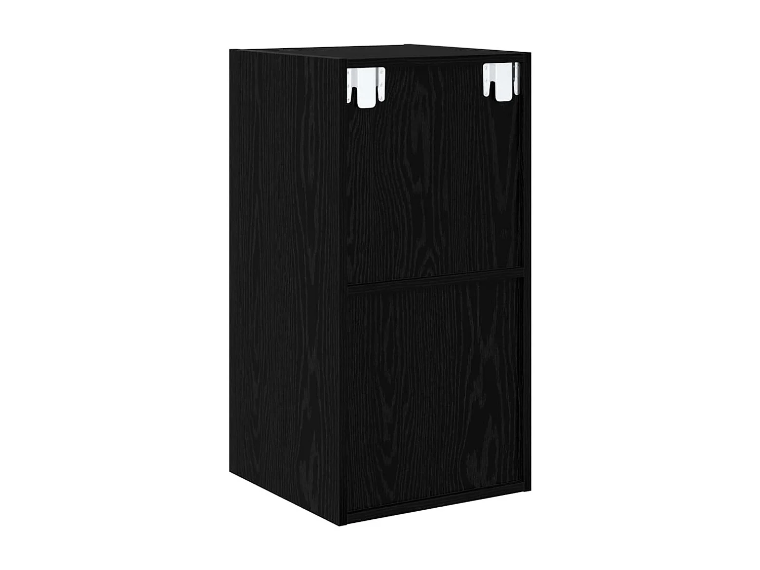 Mobile TV in rovere nero 37 x 37 x 72 cm in legno ingegnerizzato