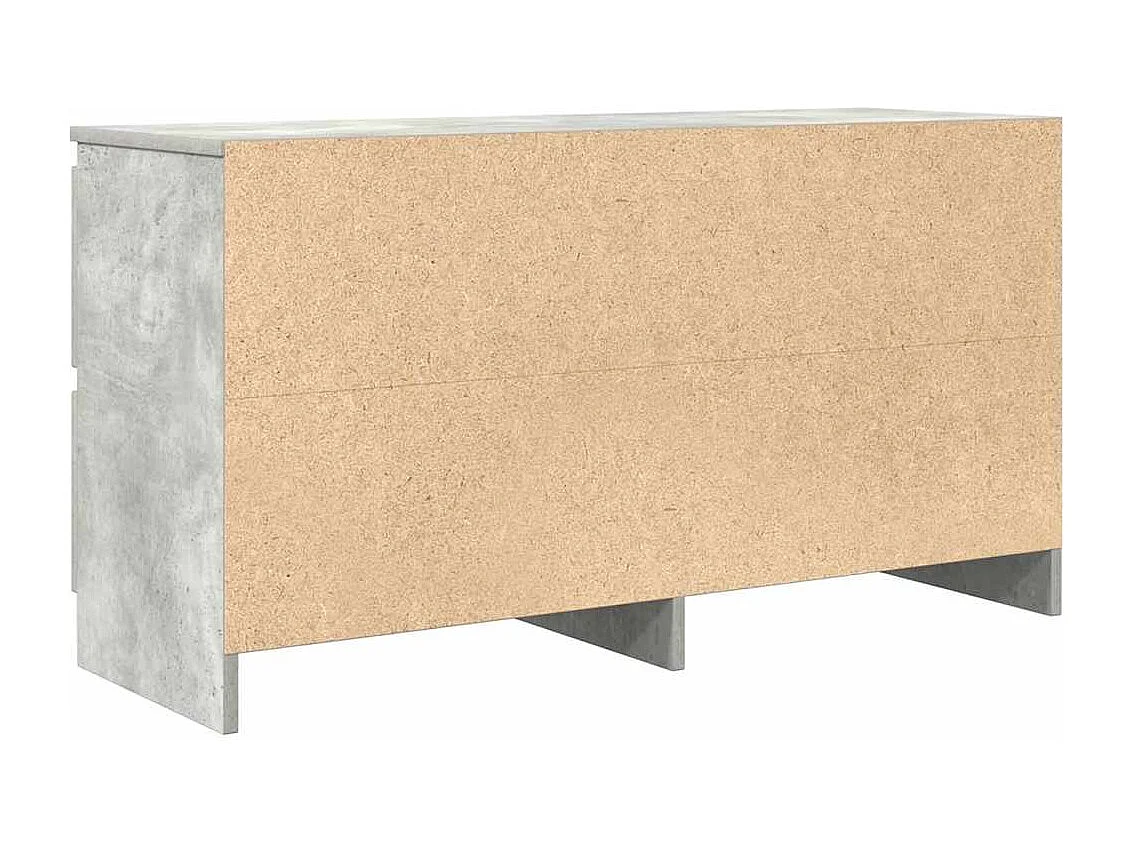 Meuble TV gris béton 100x35x54 cm bois d'ingénierie