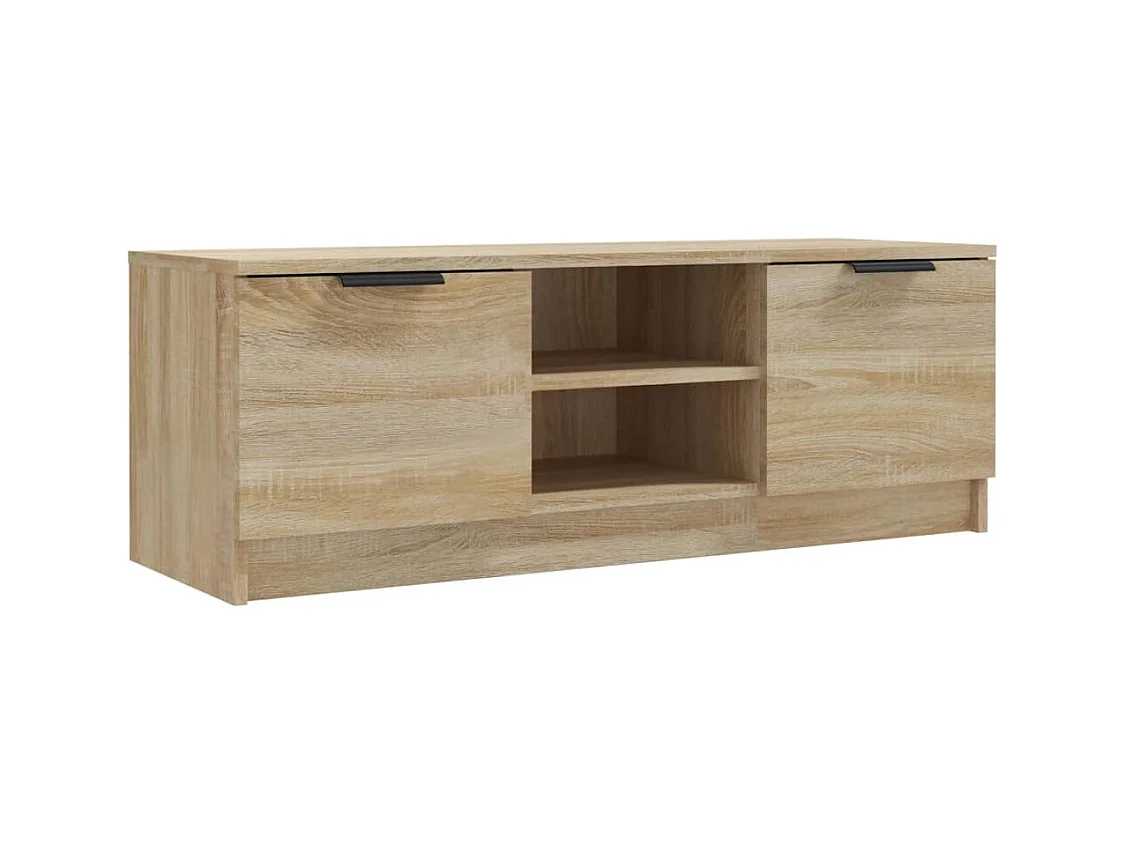 Mobile TV in rovere Sonoma 102x35x36,5 cm in legno ingegnerizzato