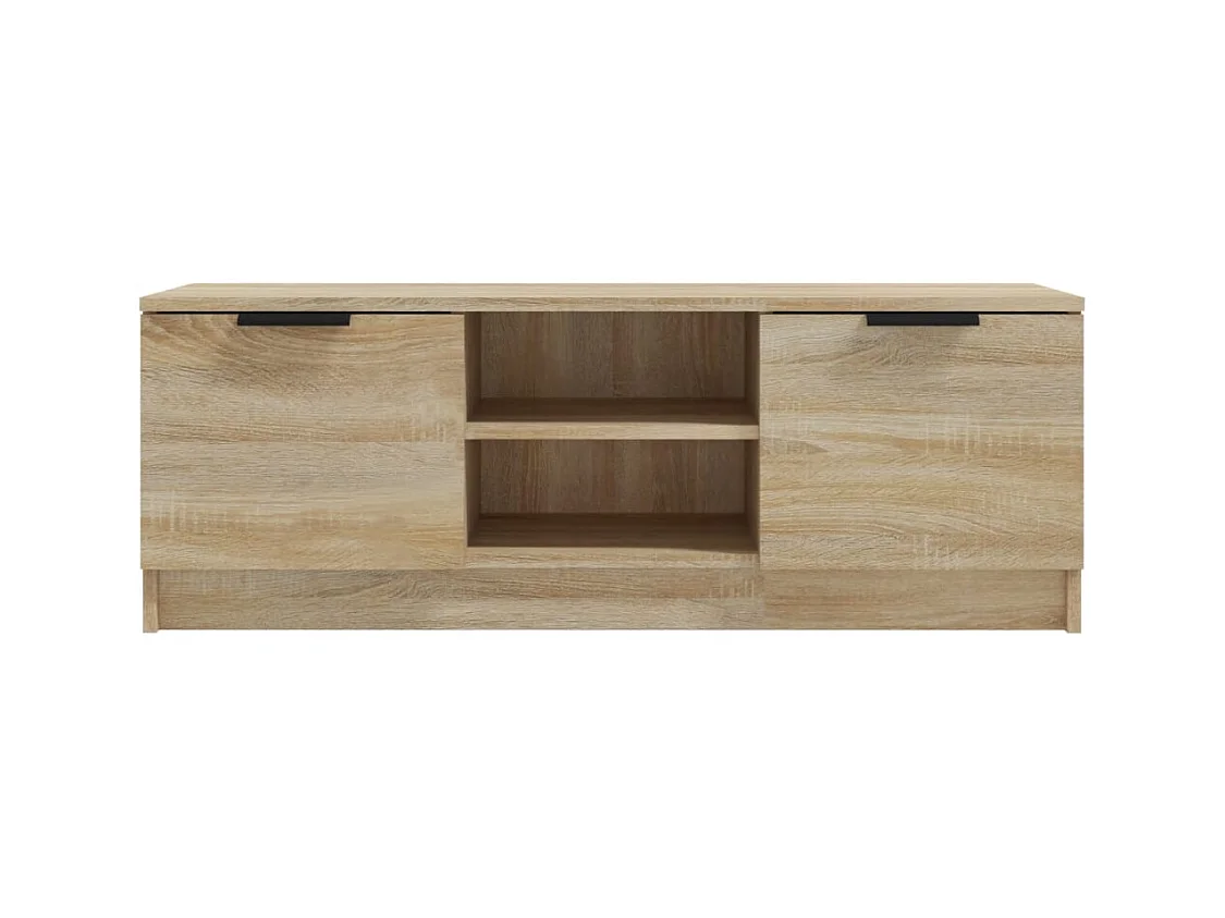 Mobile TV in rovere Sonoma 102x35x36,5 cm in legno ingegnerizzato