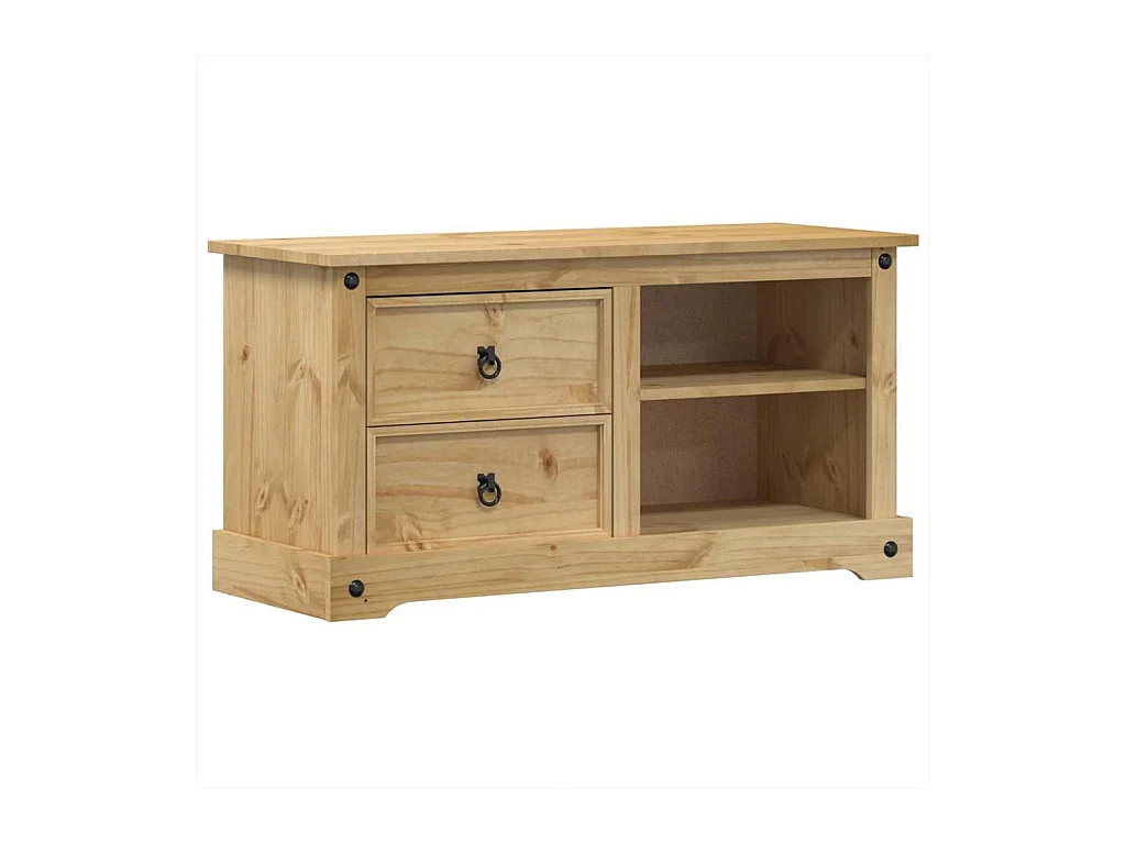 Meuble TV Corona 100x40x52 cm bois de pin massif