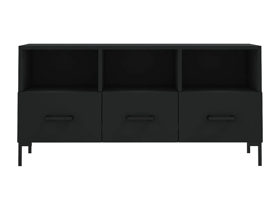 Mobile TV nero 102x36x50 cm in legno ingegnerizzato