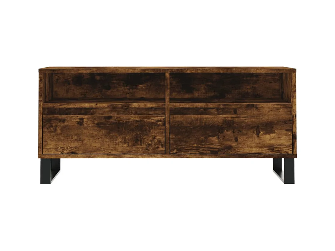 Mobile TV in rovere affumicato 100x34,5x44,5 cm in legno ingegnerizzato