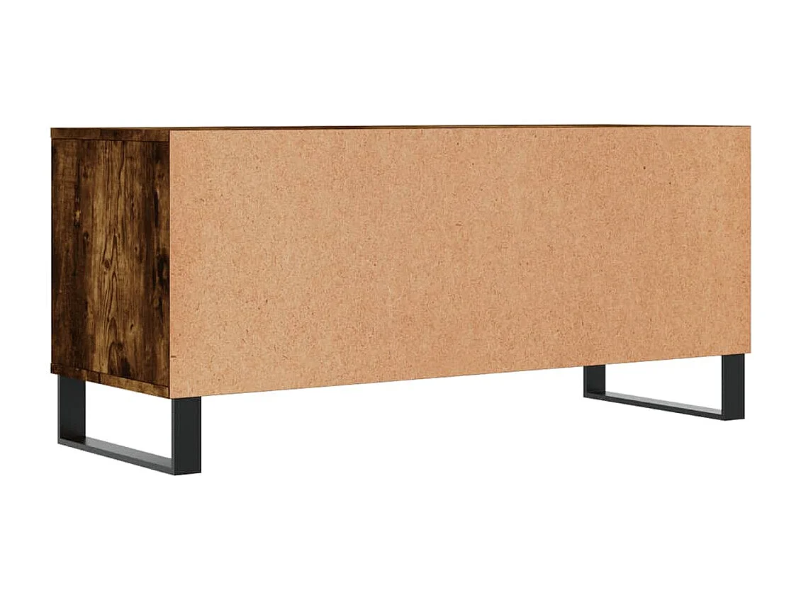 Mobile TV in rovere affumicato 100x34,5x44,5 cm in legno ingegnerizzato