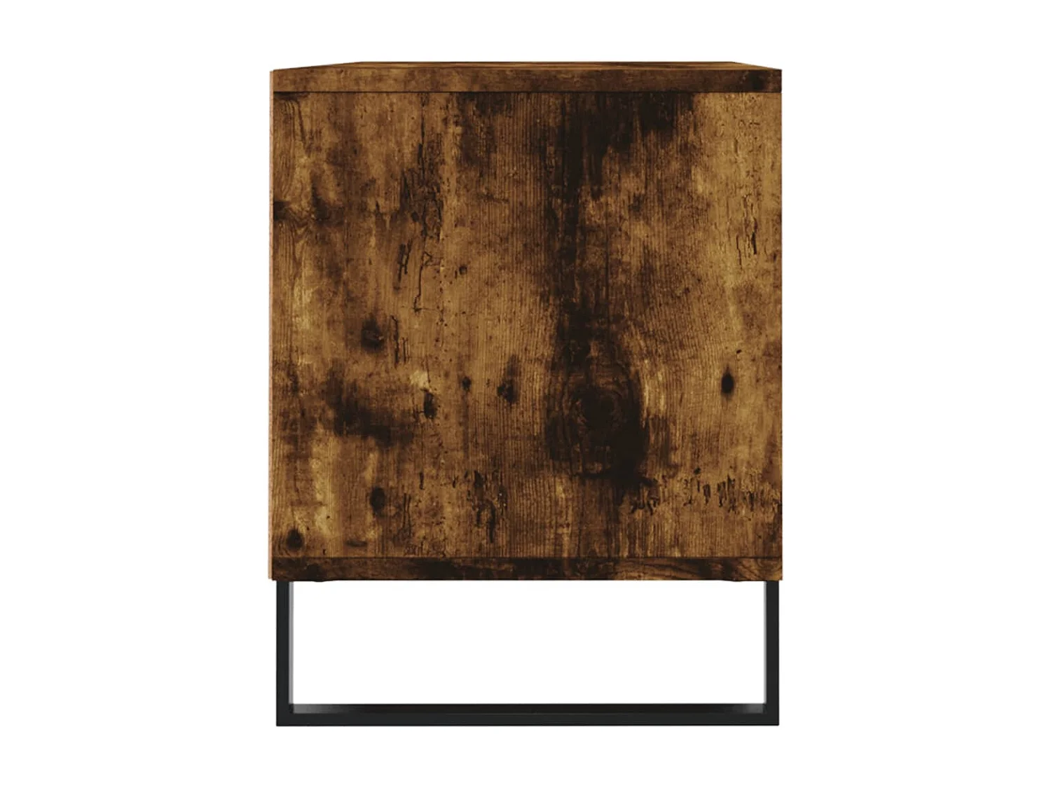 Meuble TV chêne fumé 100x34,5x44,5 cm bois d'ingénierie
