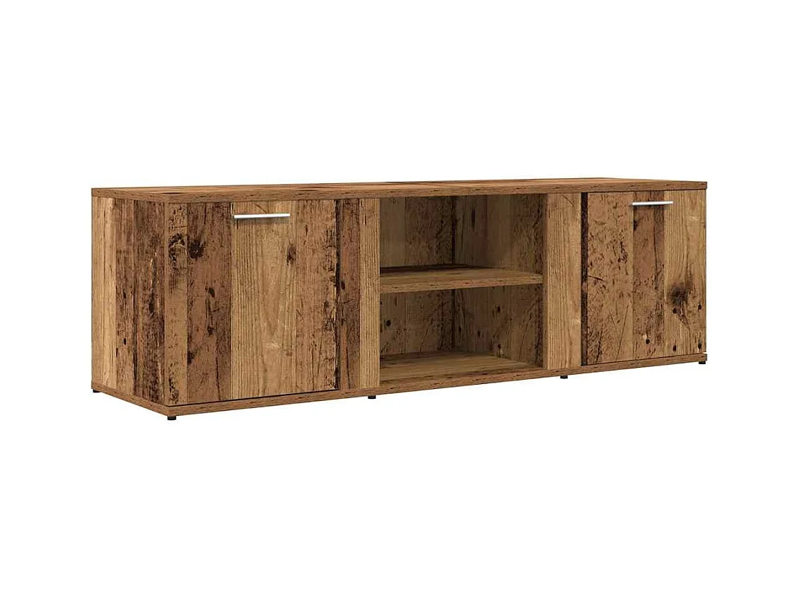 Meuble TV vieux bois 120x34x37 cm bois d'ingénierie