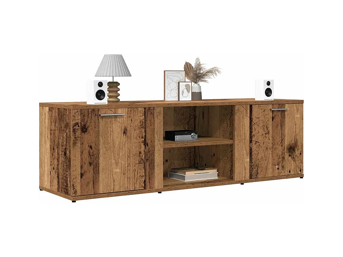 Meuble TV vieux bois 120x34x37 cm bois d'ingénierie