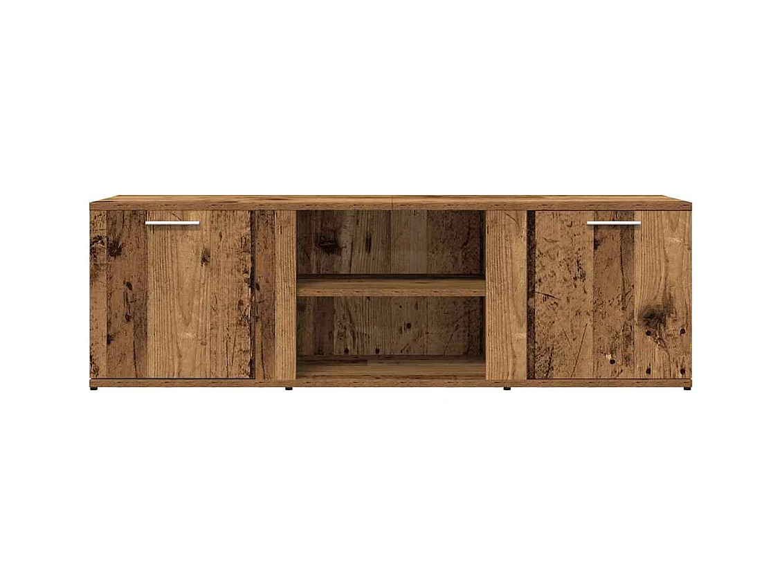 Meuble TV vieux bois 120x34x37 cm bois d'ingénierie