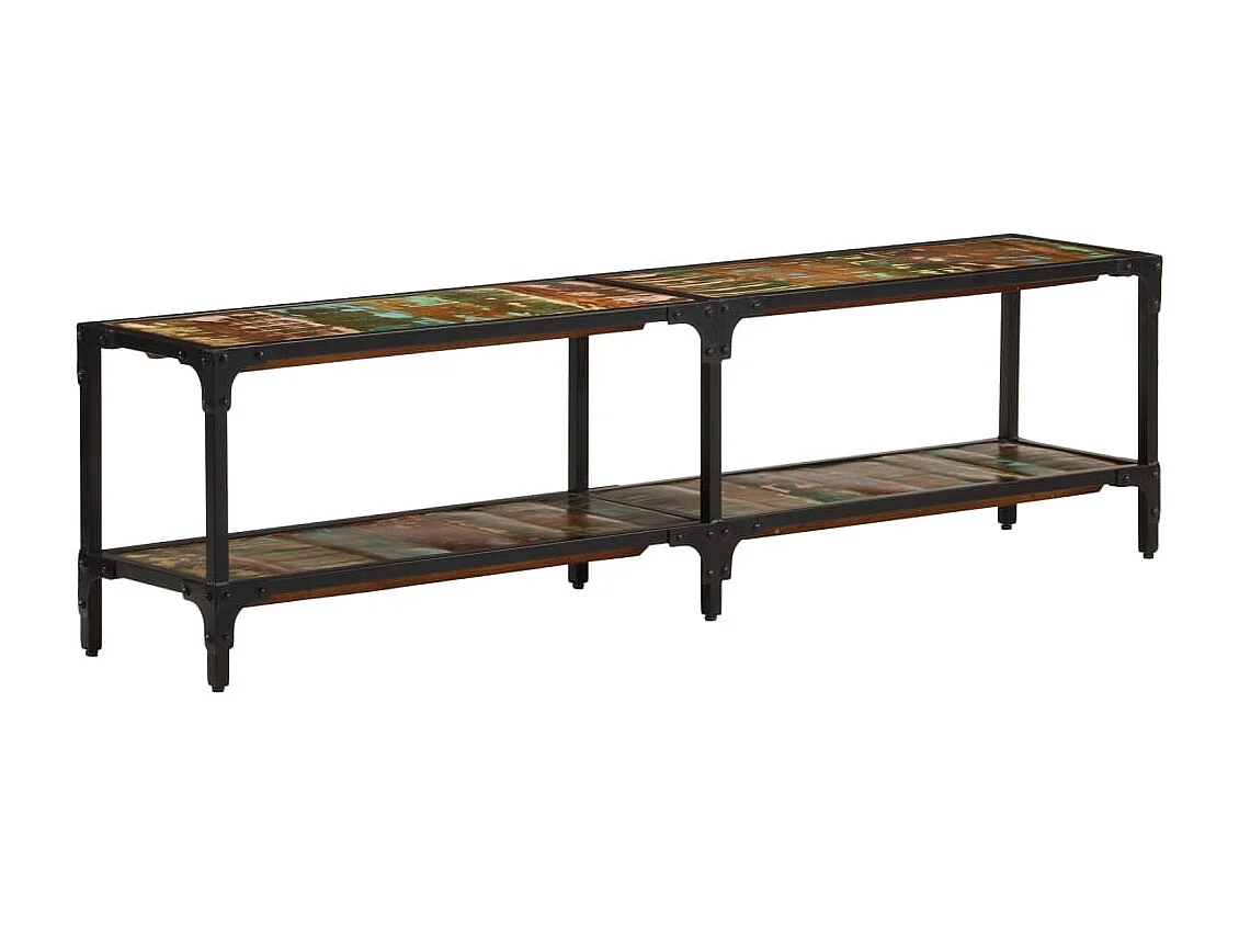 Mobile porta TV 150x30x41 cm in legno massello di recupero