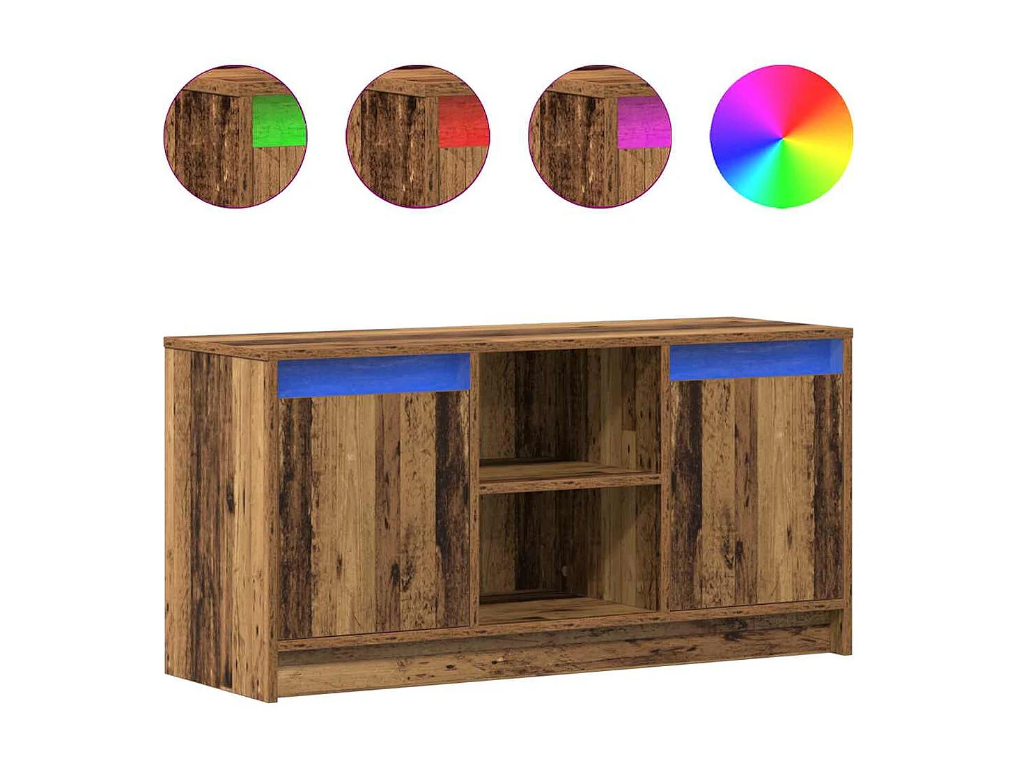 Meuble TV Marron 100 x 34 x 50 cm Bois d'ingénierie