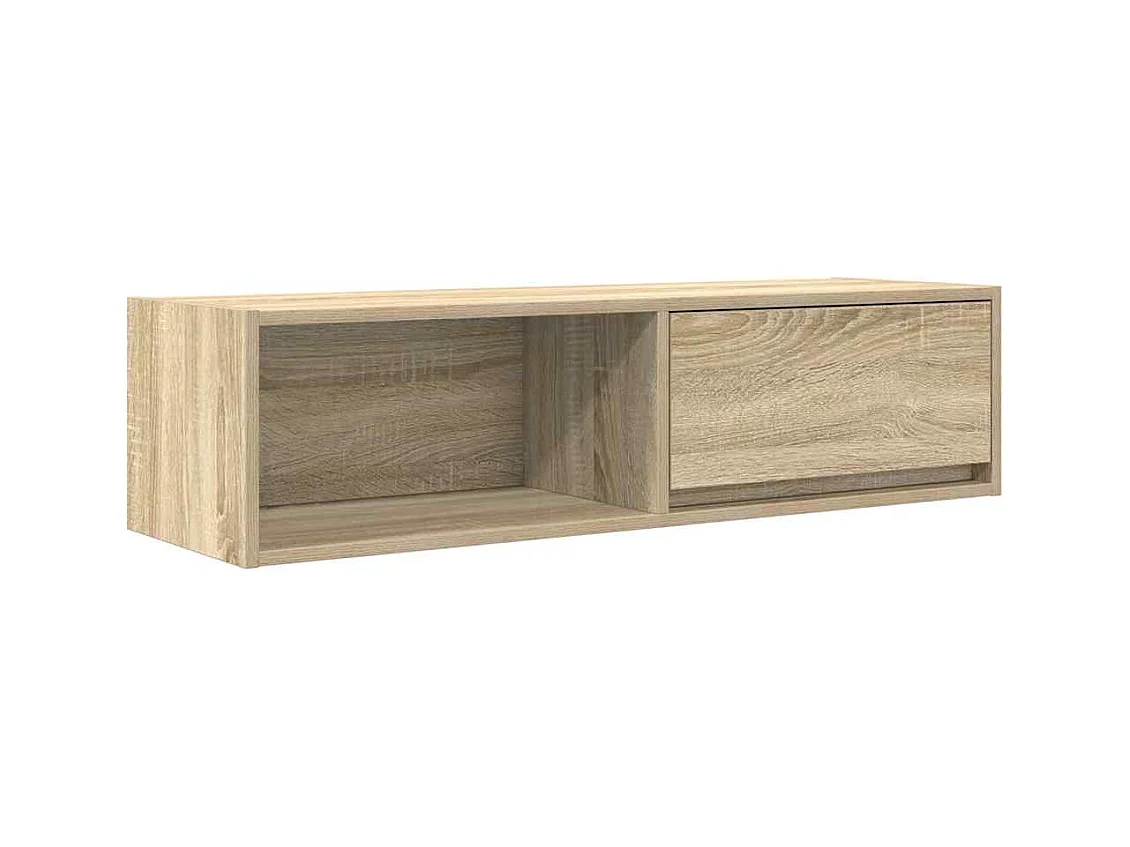 Meuble TV chêne sonoma 100x31x25,5 cm bois d'ingénierie