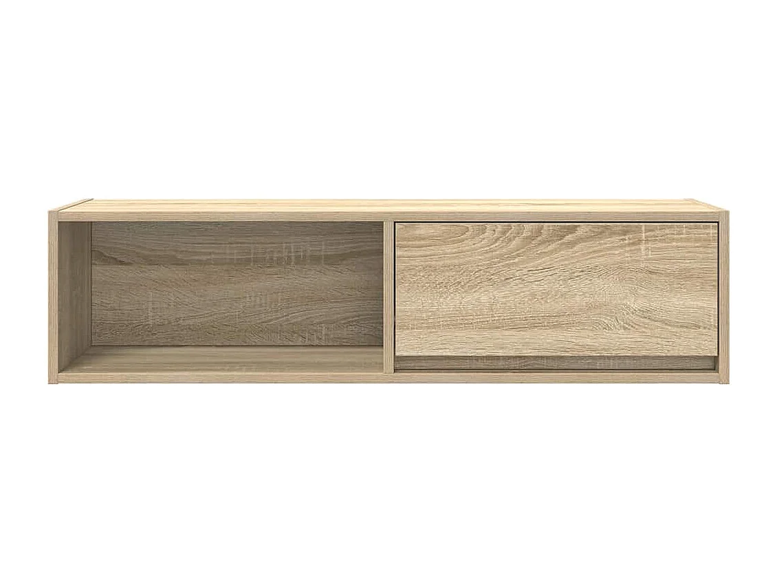 Mobile TV in rovere Sonoma 100x31x25,5 cm in legno ingegnerizzato