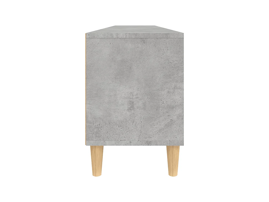 Meuble TV gris béton 150x30x44,5 cm bois d'ingénierie