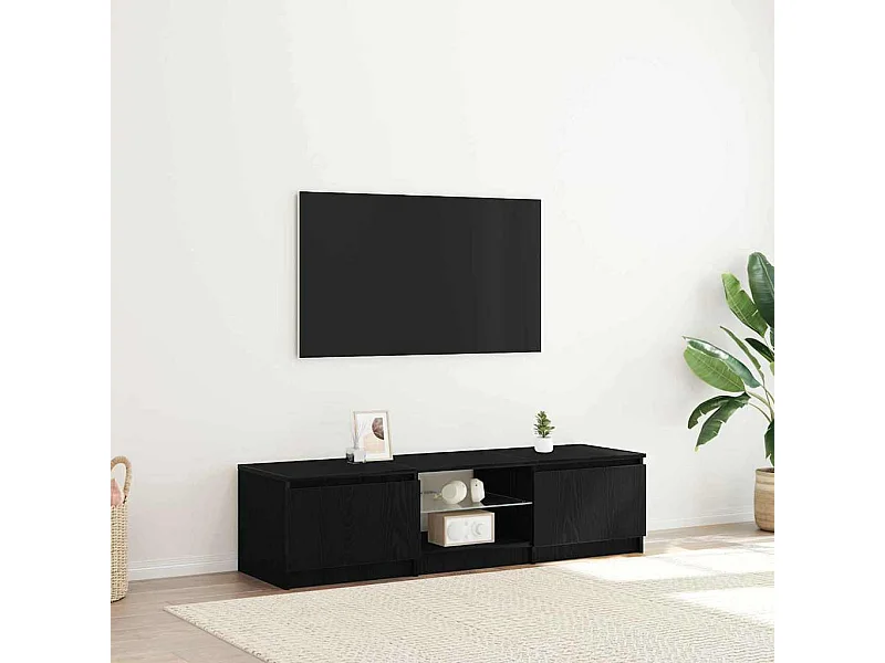 Mobile TV nero 140 x 40 x 35,5 cm Legno ingegnerizzato