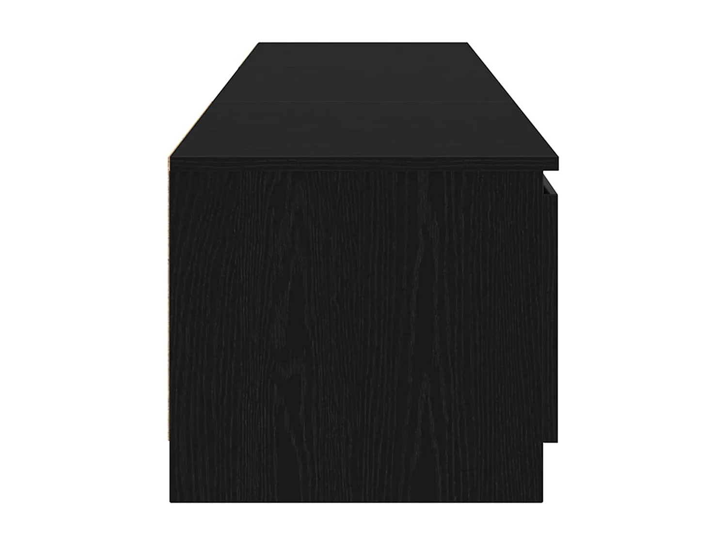 Meuble TV Noir 140 x 40 x 35.5 cm Bois d'ingénierie