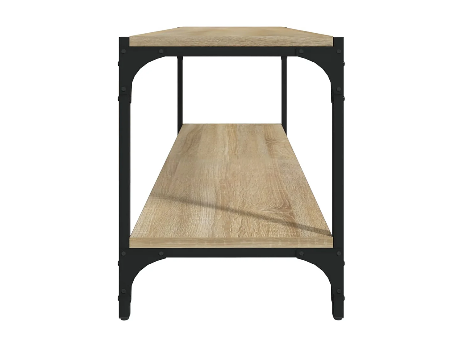 Meuble TV Chêne sonoma 100x33x41 cm Bois d'ingénierie et acier