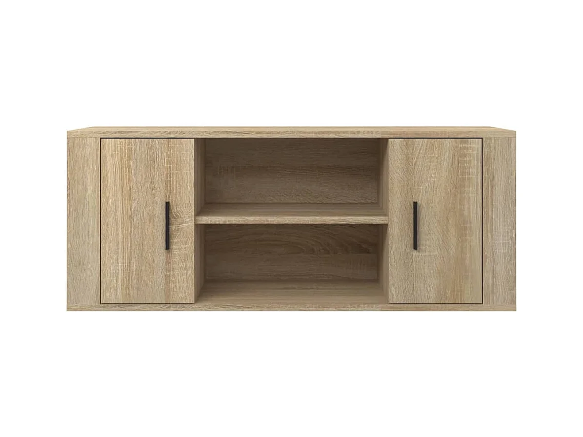 Meuble TV Chêne sonoma 100x35x40 cm Bois d'ingénierie