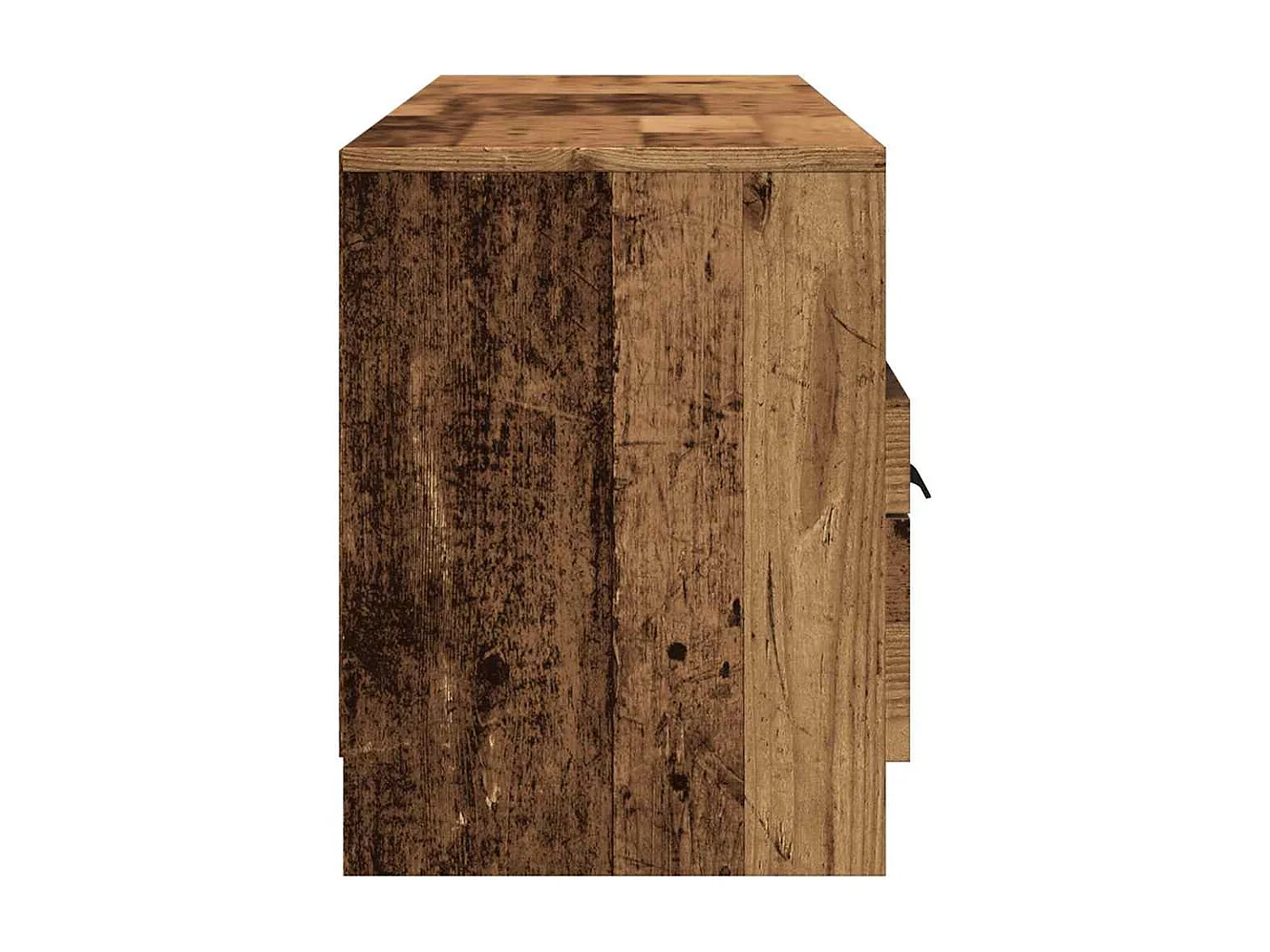 Meuble TV vieux bois 150x33,5x45 cm bois d'ingénierie