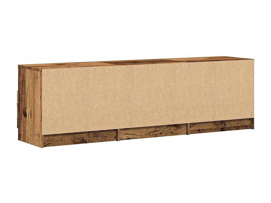 Meuble TV vieux bois 150x33,5x45 cm bois d'ingénierie