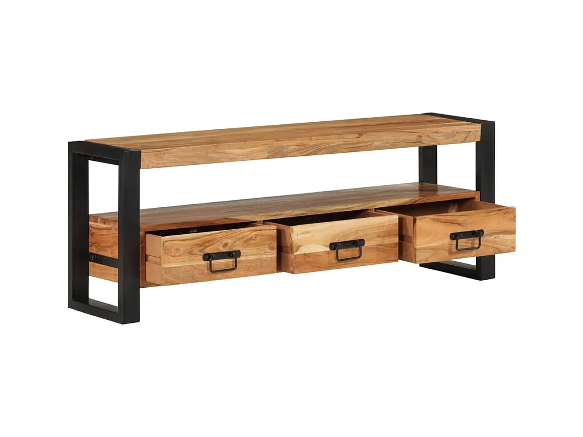 TV-meubel 120x30x45 cm massief acaciahout