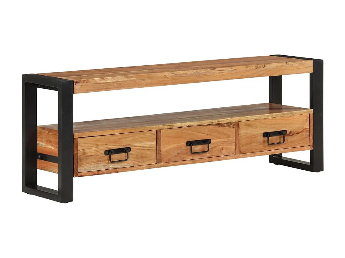 TV-meubel 120x30x45 cm massief acaciahout